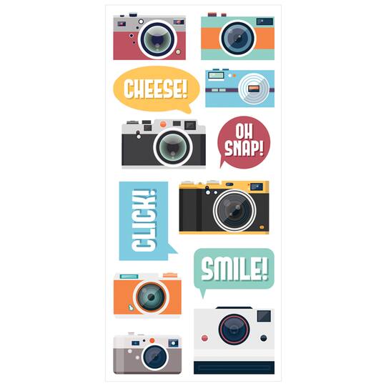 Find The Paper House Puffy Stickers Cameras At Michaels